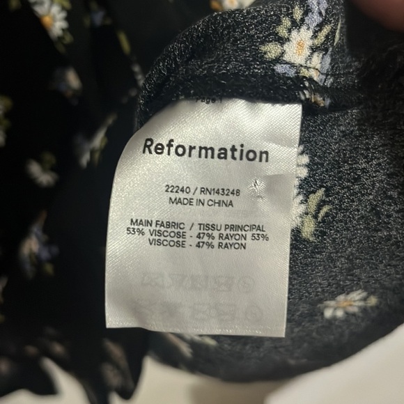 REFORMATION Laylin Daisy Dress Size 4 - Picture 7 of 11